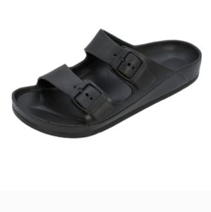 H2K Black Summer Sandals 8